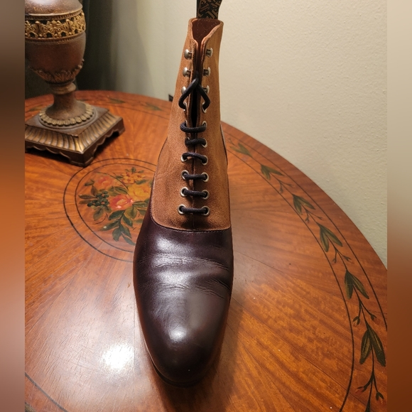 Fluevog size 8 narrow suede & leather boots main image 7
